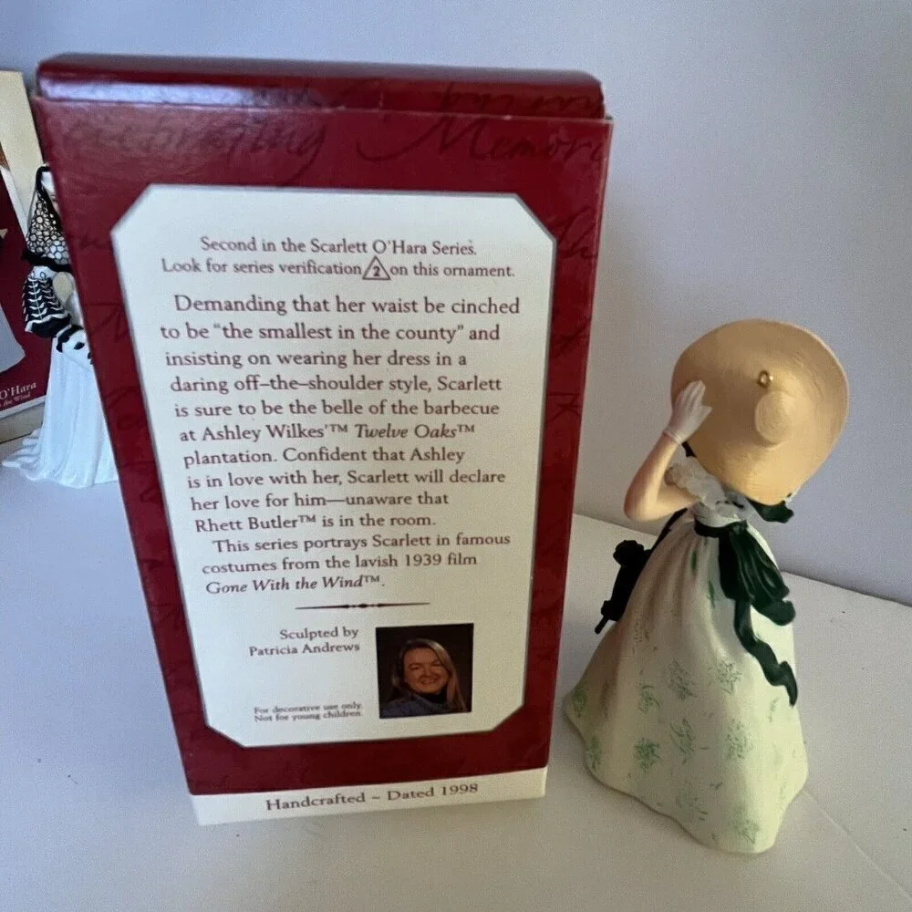 Hallmark Keepsake Ornament Scarlett O'Hara Gone With The Wind Set of 4 in Box